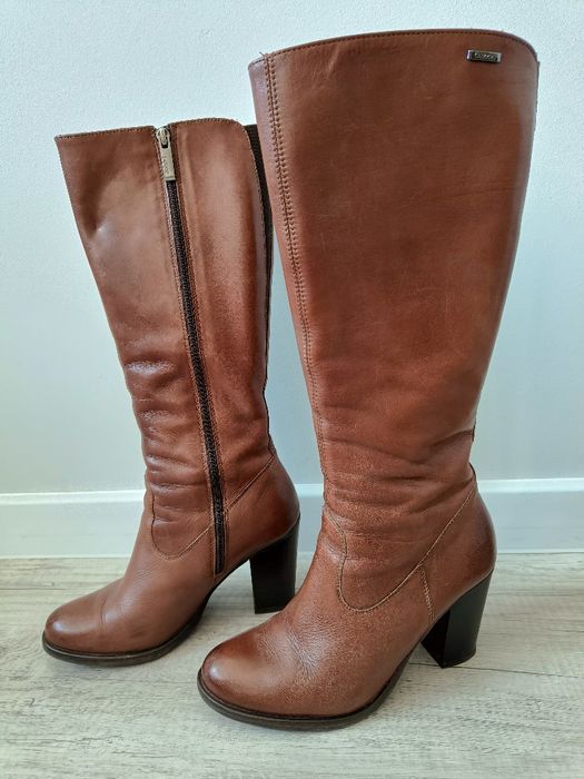 Brązowe kozaki Lasocki, rozmiar 38
