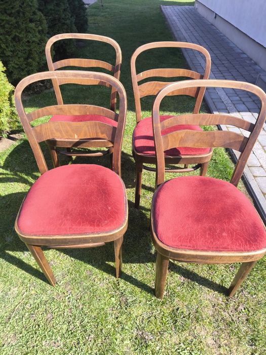 Krzesła vintage 5 sztuk z dawnych lat