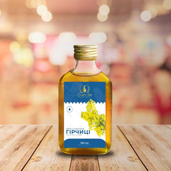 Масло семян горчицы | Олія насіння гірчиці сиродавлена | CraftOil