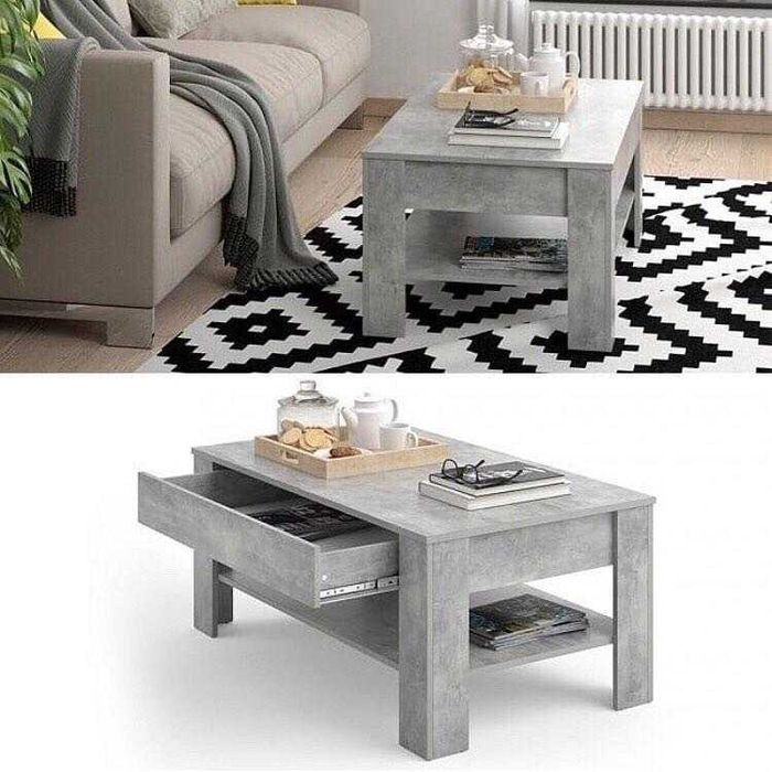 Стол журнальный  кофейный столик в гостинную с полкой на ножках