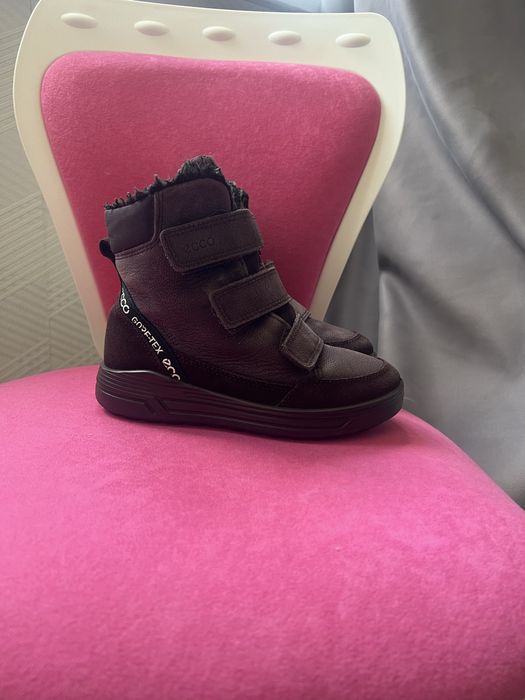 Зимові чобітки ecco urban snow р 30 (вся устілка 19.5) фіолетові + подарунок