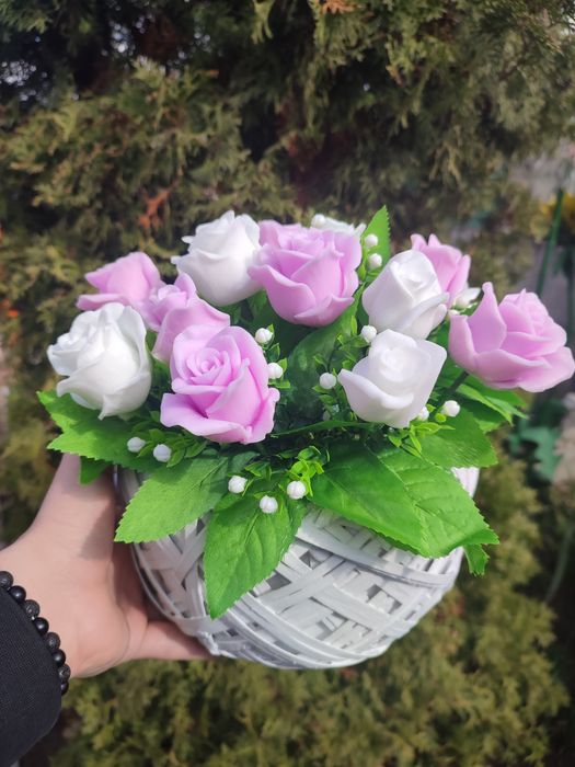 Букети з мила.Всі ручної роботи.