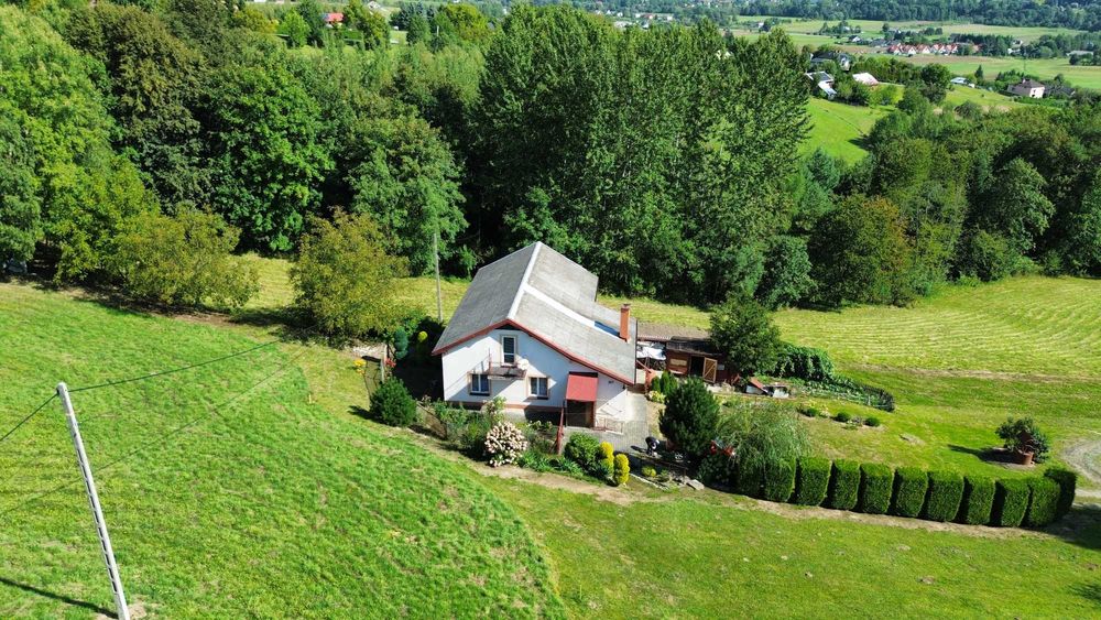 dom, siedlisko 1,4 ha Strzeszyn, powiat gorlicki, do zamieszkania