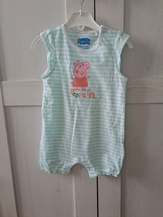 Zestaw ogrodniczek/rampersow/kombinezon r 74