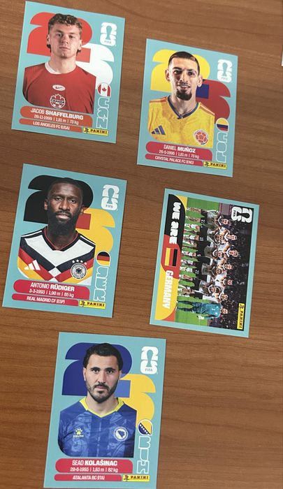 25 Cromos Mundial 2026 - Oficial Panini