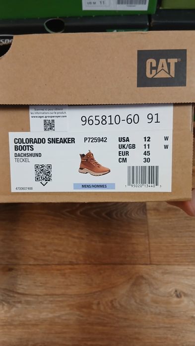 Черевики Caterpillar Colorado Sneaker 45 brown P725942