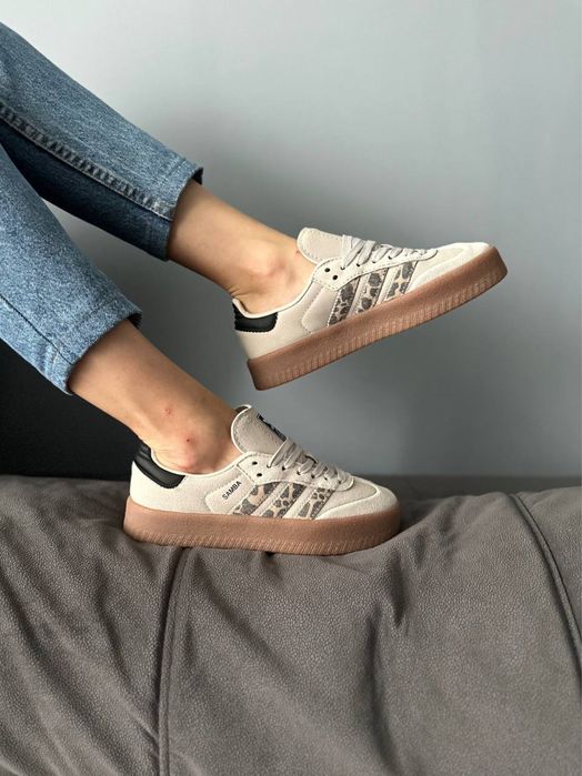 Adidas Samba Leopard / жіночі кеди