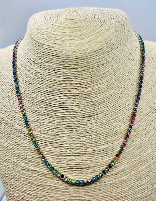 Colar Riviera 3mm em Aço Inoxidável – Banho Ouro 18k