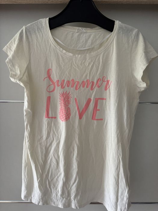 T-shirt damski biały Summer Love L