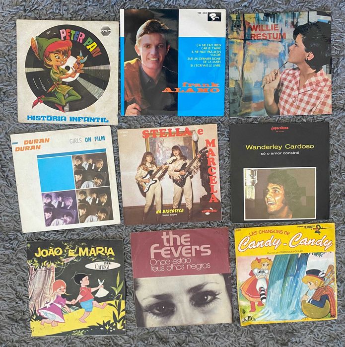 Lote de EP's ( 56 unidades) - vinil 45rpm - anos 80/90