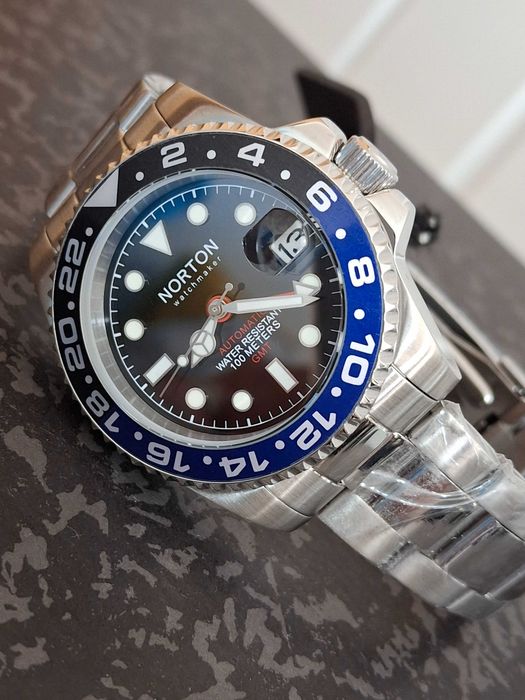 Relógio Norton Scipione GMT Automatico 40mm - Novo