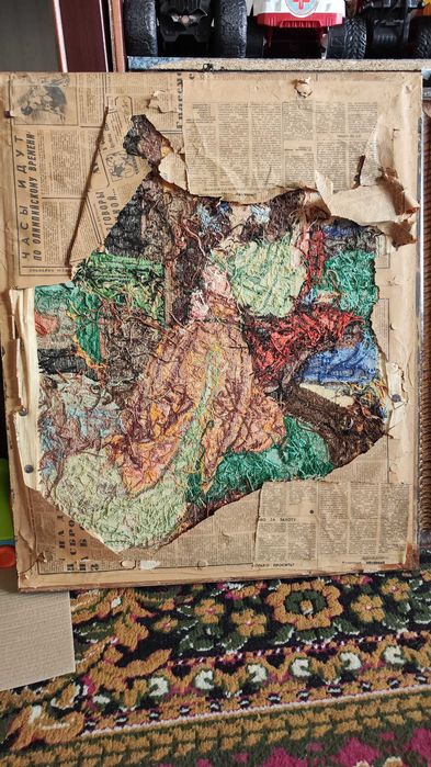 Вишита картина з рамкою і склом 60×48
