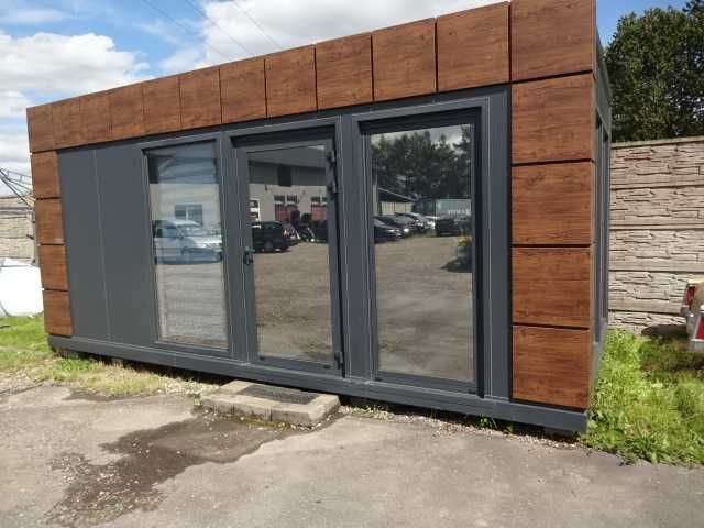 PAWILON Handlowy BIURO 6x3m WC PRYSZNIC KLIMA Solary ledy