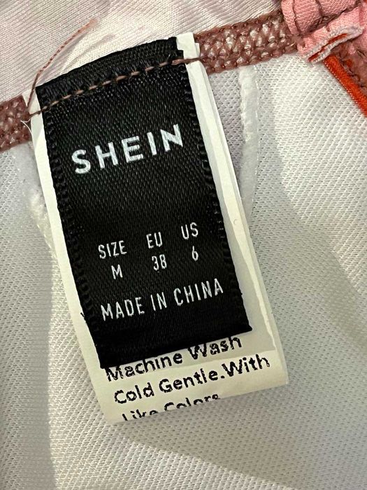 Яскраві нові рожеві спорт лосини з топом shein