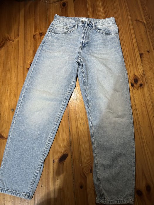 Spodnie bershka baggy jeansy r.34
