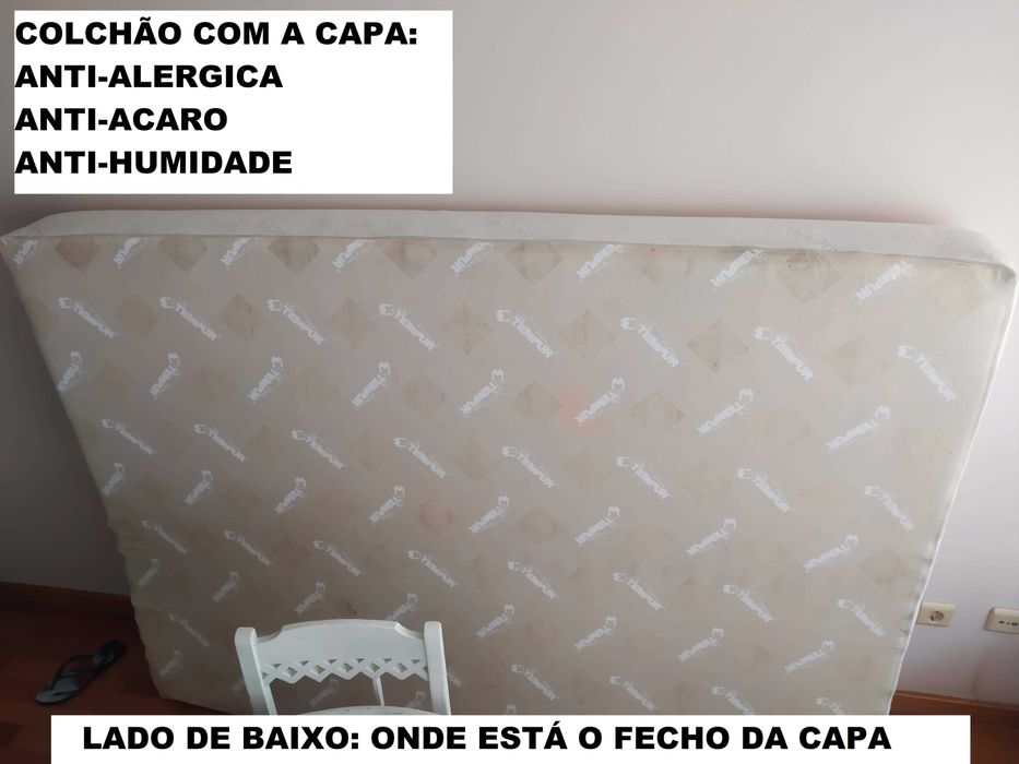 Colchão Premium Cama Casal 1,5m x 2m Visco Elástico Tempur 20 cm