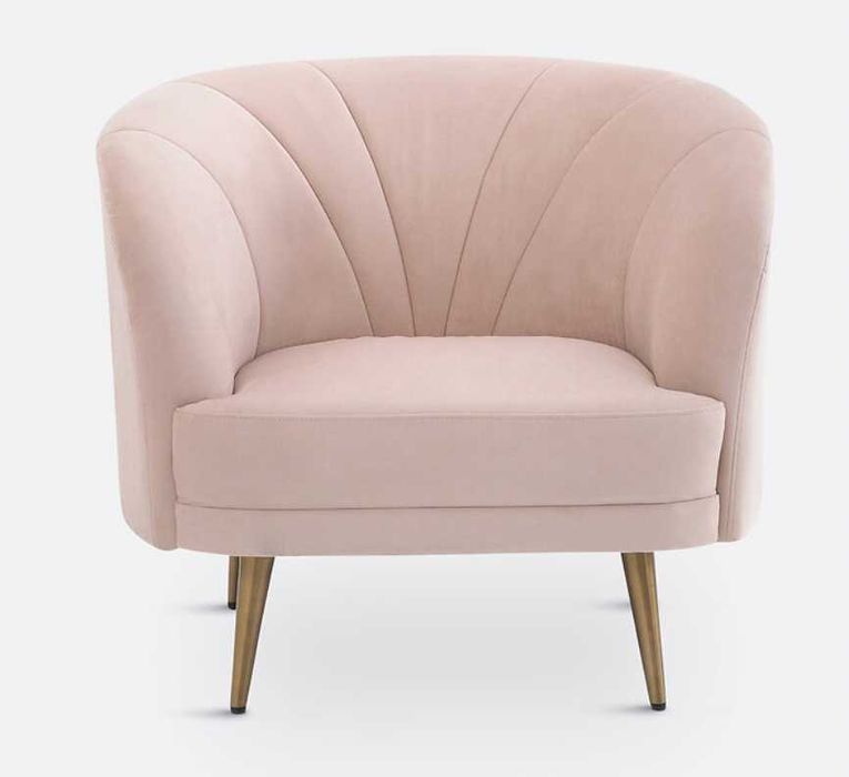 Poltrona de veludo estilo vintage da La Redoute. Armchair Pale Pink.