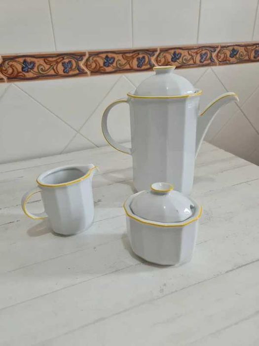 Conjunto Serviço Chá Porcelana Louça Tea Tirschenreuth Bavaria Antigo