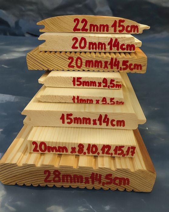 Deska elewacyjna tarasowa podłogowa półbal podbitka szalówka boazeria