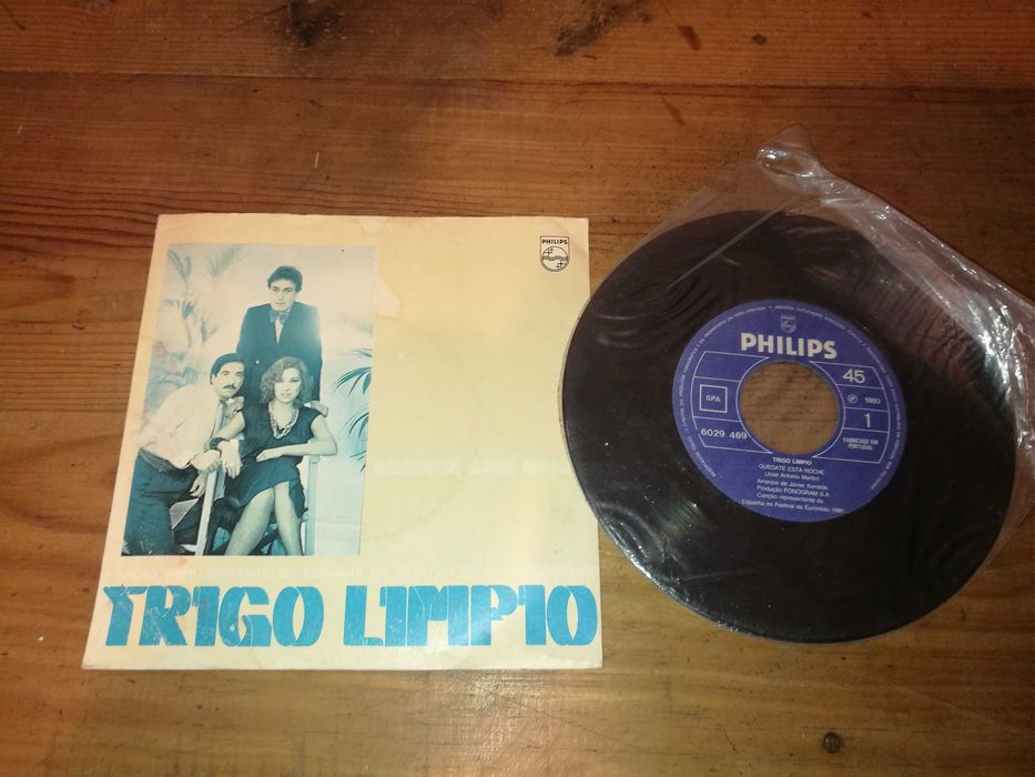 TRIGO LIMPIO (ESPANHA) - Quedade Esta Noche (Edição PORT - 1980) SINGLE