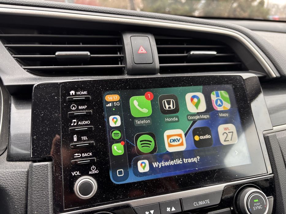 Honda Civic X 2020, 1.5 turbo, 76 tys km, krajowy