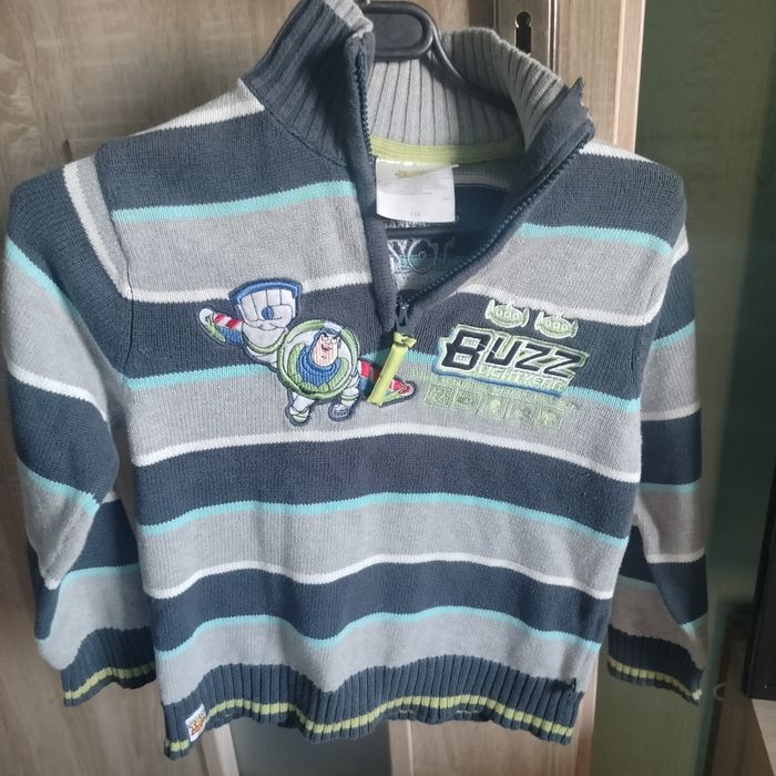 Sweter chłopięcy Toy Story Buzz C&A paski 116