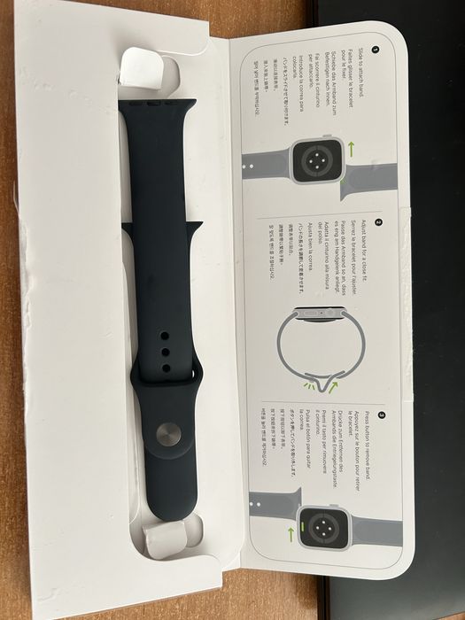 Оригінальний ремінець Apple Watch 45mm XL Midnight чорний