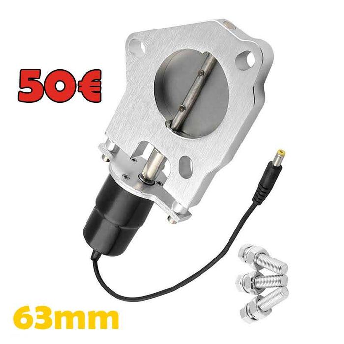 Valvula de escape 63mm - Bypass linha direita