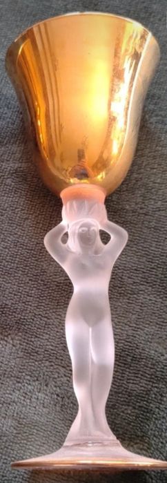 Conjunto de copos(2)  "VENUS" cristal  "BAYEL" France(1950)