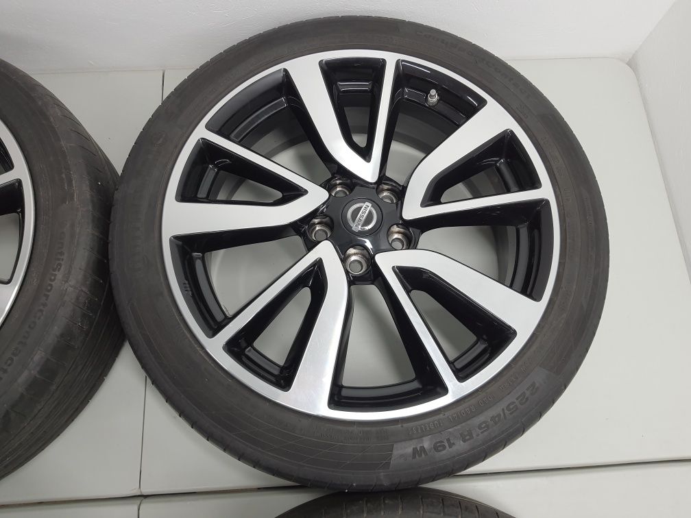 Диски р19 5/114,3 Nissan,Renault,Infiniti з гумою Continental 225/45/1 ...