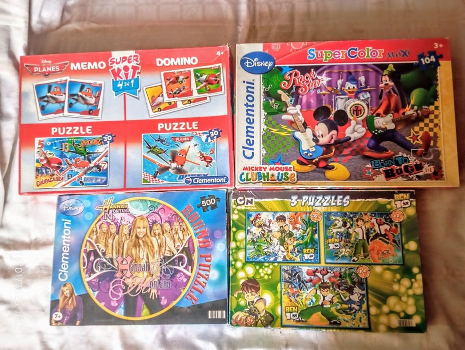 Lote de 16 puzzles e jogos.20€ tudo.