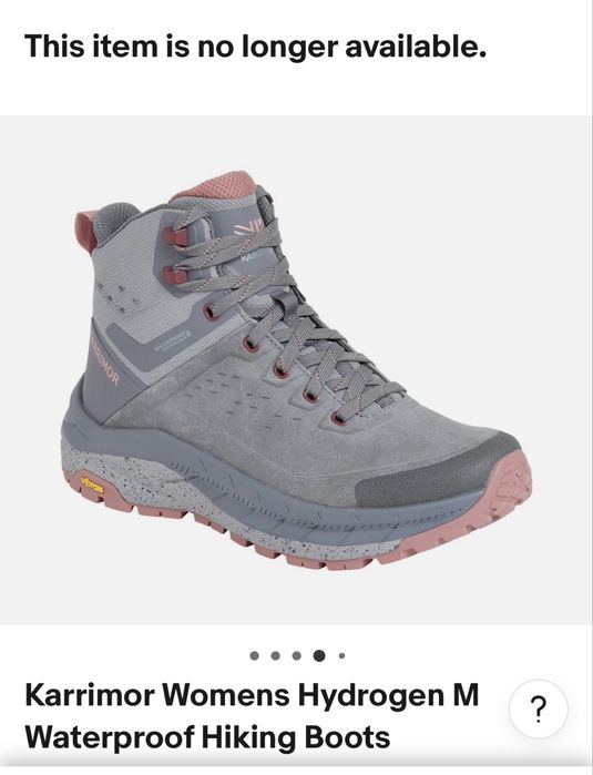 круті нові waterproof черевики karrimor  для прогулянок