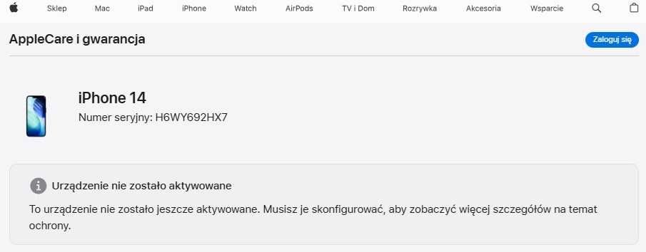 iPhone 14 – 256 GB – Midnight – nowy i zaplombowany