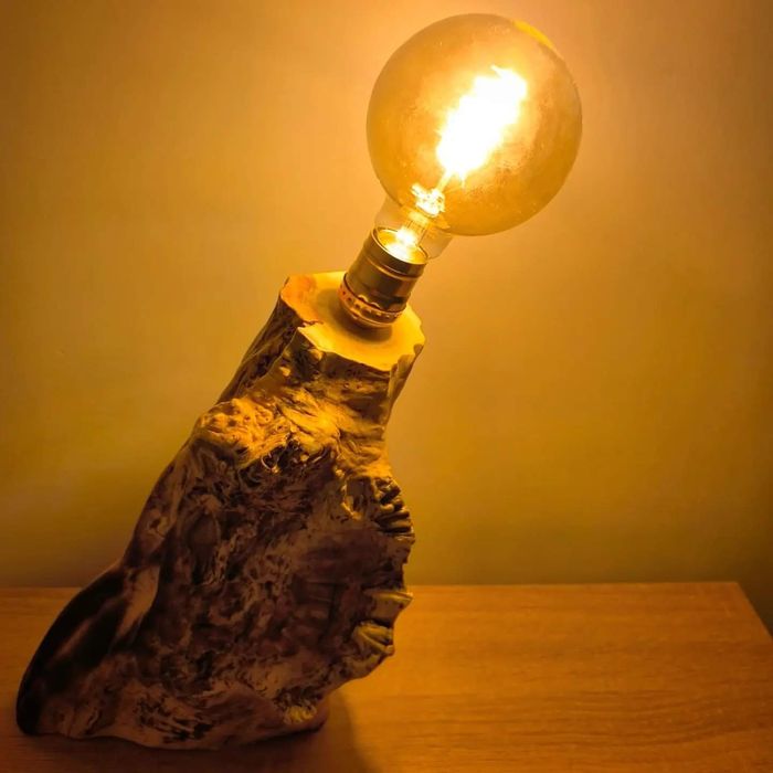 Светильник из дерева "Время"