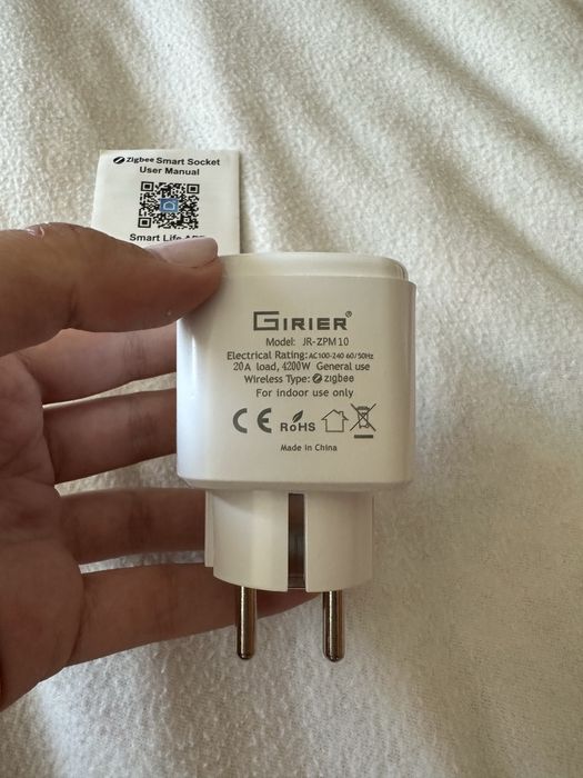 Tomada Inteligente Girier Zigbee 20A / 4200W Nova