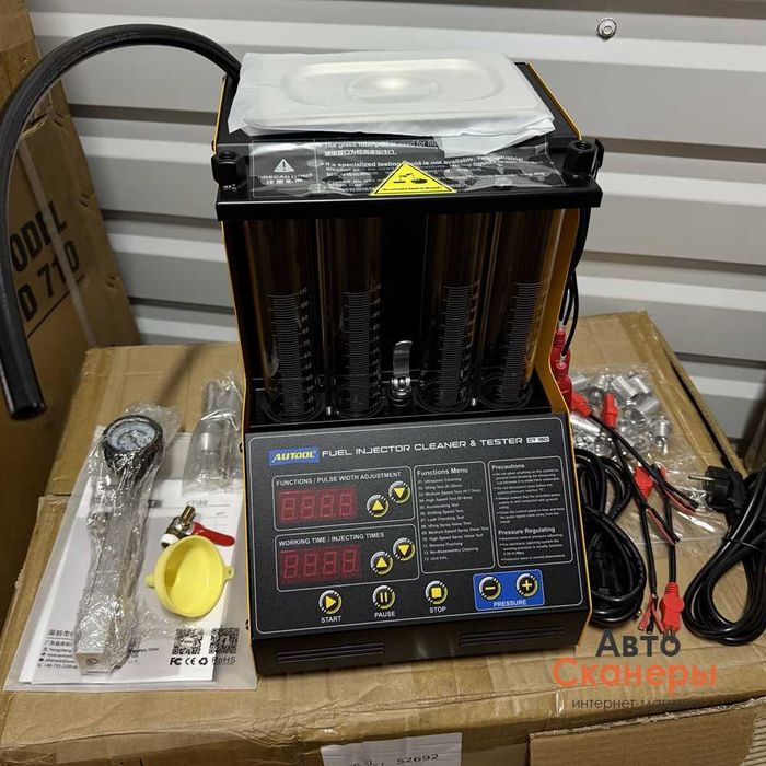 Стенд Autool CT150 для проверки и чистки форсунок с УЗВ ванной