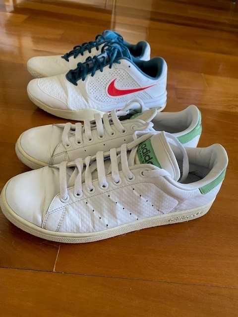 2 PARES DE SAPATILHAS ADIDAS E NIKE HOMEM TAM. 42