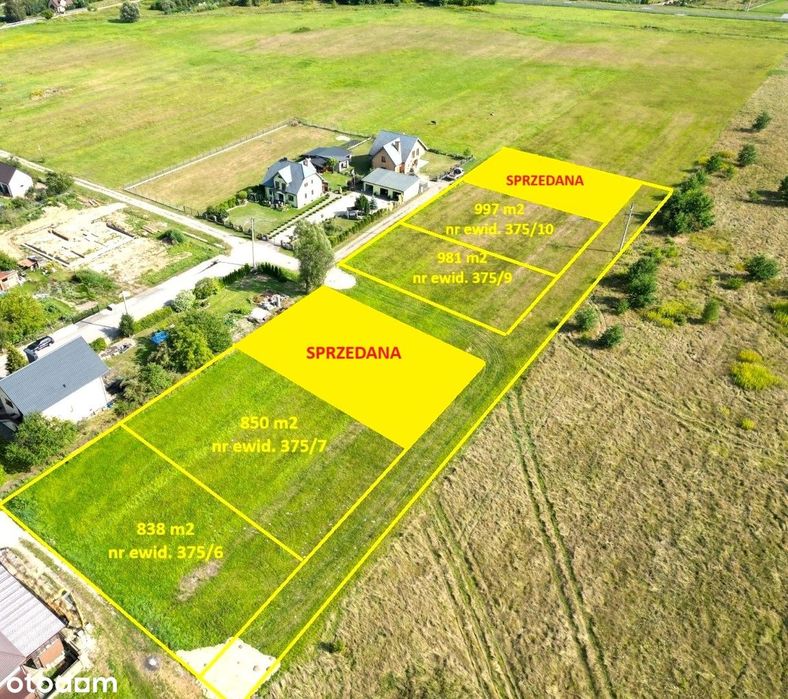 Wyjątkowa działka z mediami, budowlana, Parysów