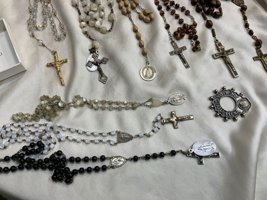 Четки Чотки Розарій Німеччина 1939 Італія Святий Михайло срібло