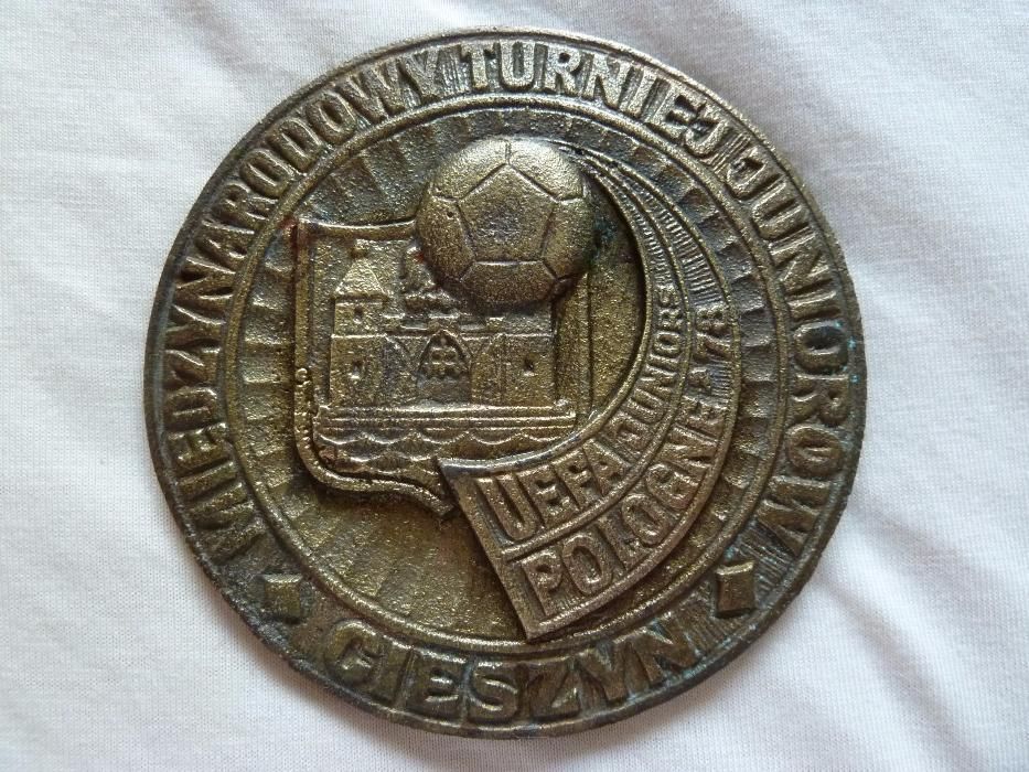 Odlew UEFA Juniors Pologne'78 PRL Międzynarodowy Turniej Jun. Cieszyn