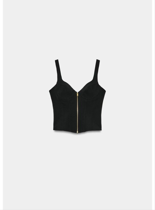 Топ-корсет на блискавці ZARA