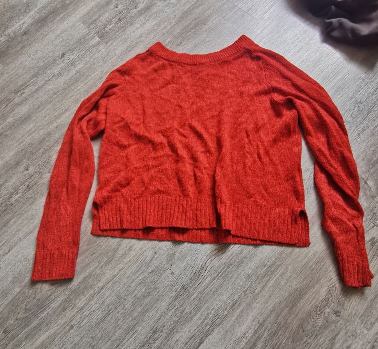Czerwony sweter h&m