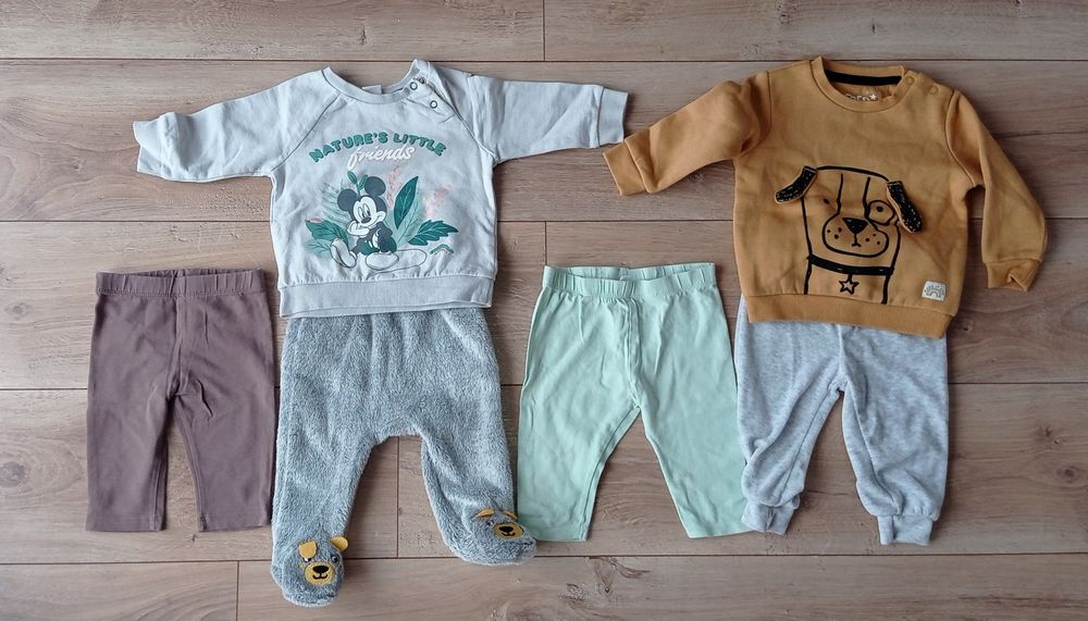 Paka dla chłopca 62-68 bluzy, spodnie, śpiochy.