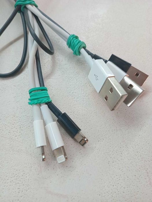 Кабель шнур lighting для iPhone 3 штуки