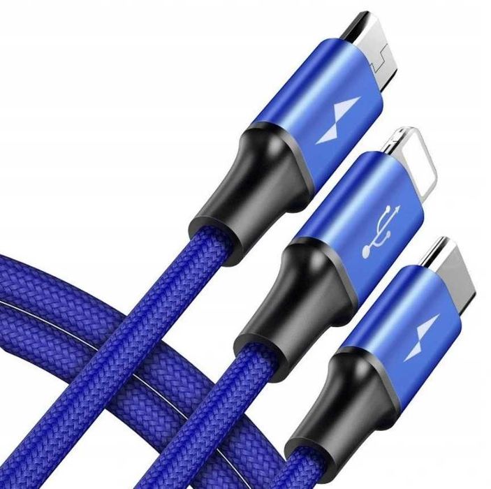 Zestaw przewodów Różne rodzaje Typ C mini USB iPhone Rozgałęźnik