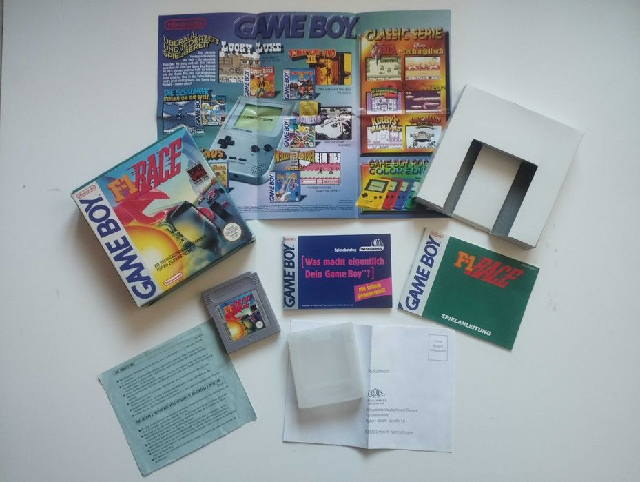 F-1 Race Gra Nintendo Gameboy Game Boy Classic Pocket pal DMG eur