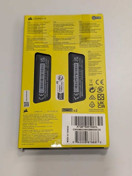 МАГАЗИН | Оперативна пам'ять DDR5 96GB (2x48GB) 6000/CL30 Corsair Vengeance (CMK96GX5M2B6000Z30)