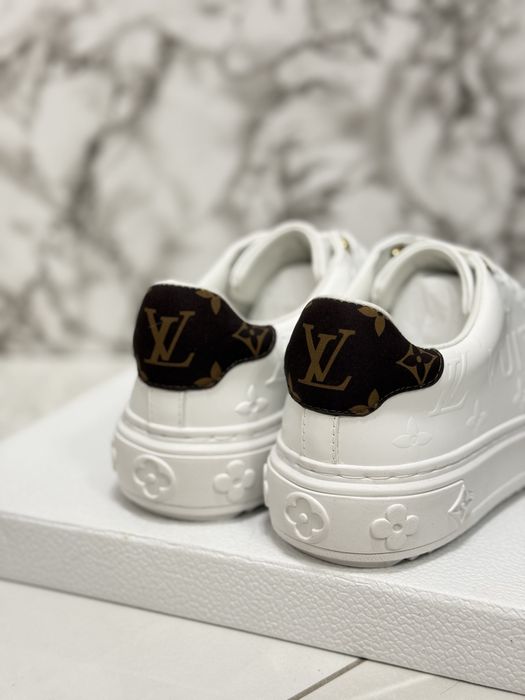 Sneakersy Louis Vuitton White Leather