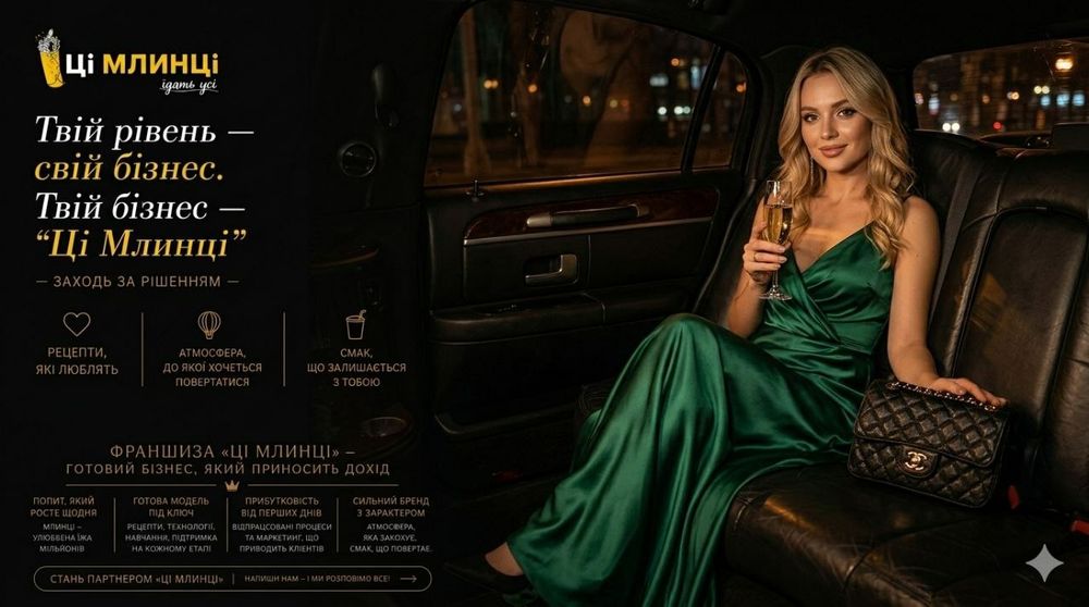 Франшиза кафе “Ці Млинці” | Київ і великі міста | готова модель