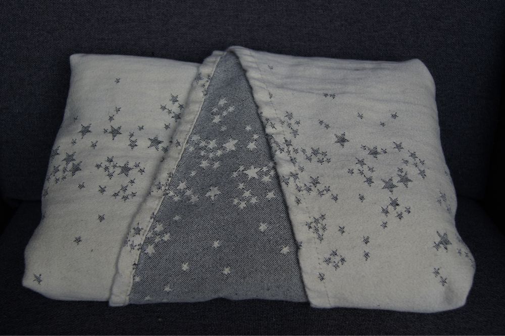 Chusta Natibaby Milkyway Ecru, dł. 3,85. 30% len